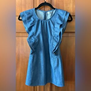 NWT Old Navy Chambray Ruffle Sleeve Blouse, size: small